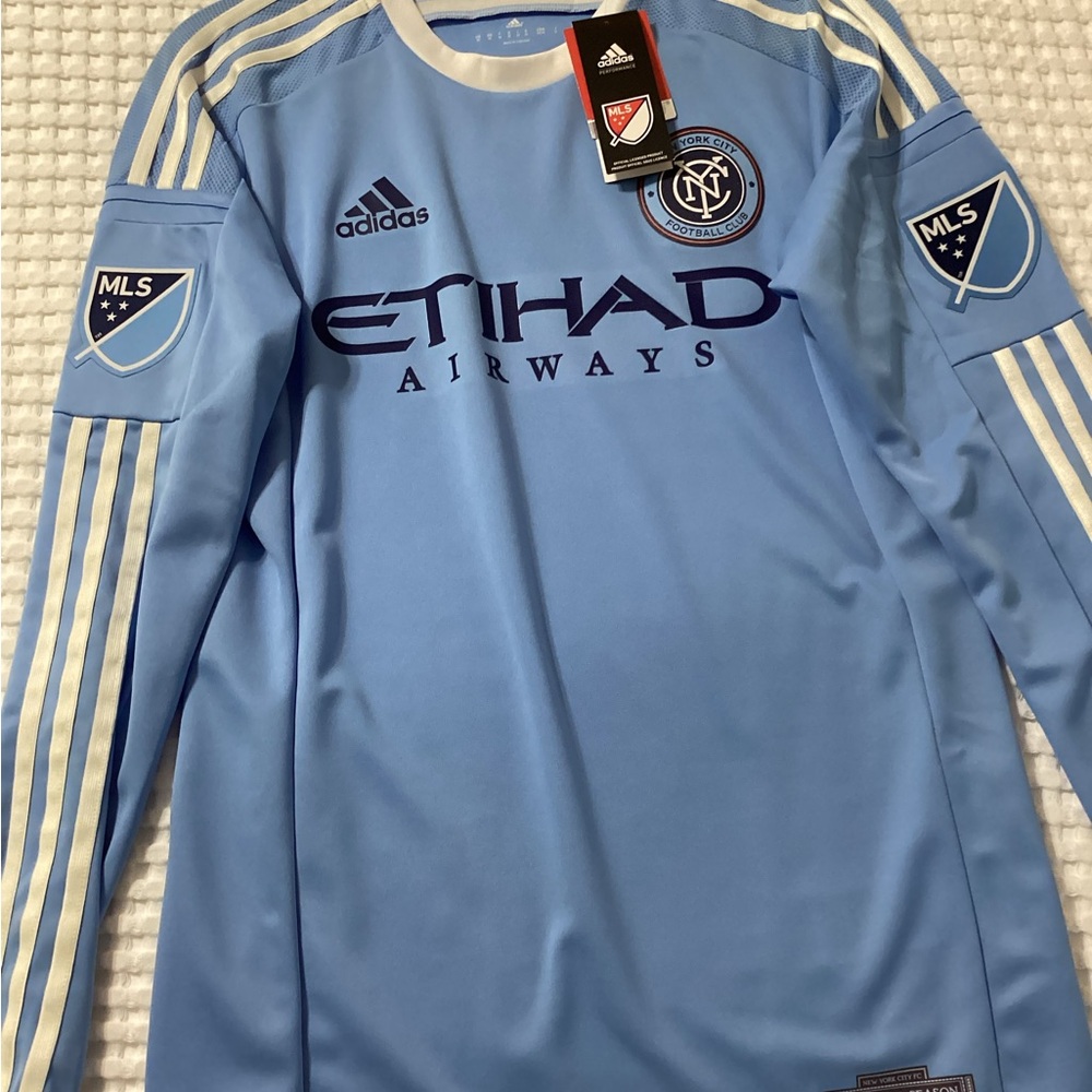 New York City FC NYCFC 2015 Inaugural Season HOME Jersey (Long Sleeve) NEW